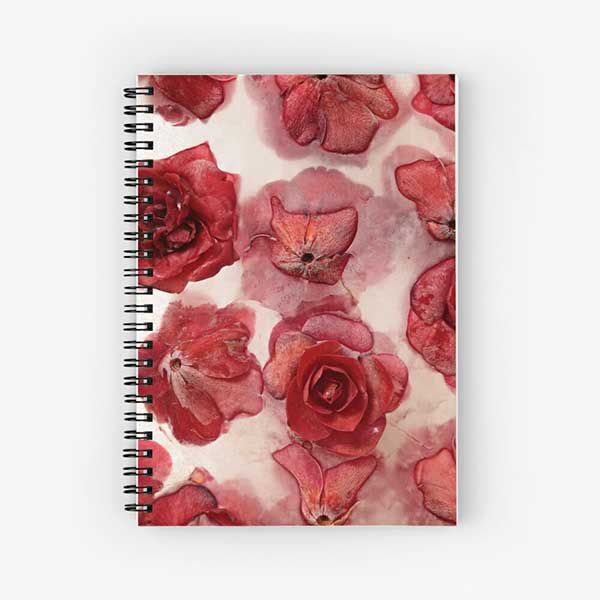 Frozen Flowers Nature Abstract Notebook