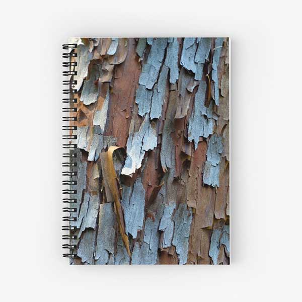 Peeling Renewal Arbutus Tree Bark Abstract Notebook