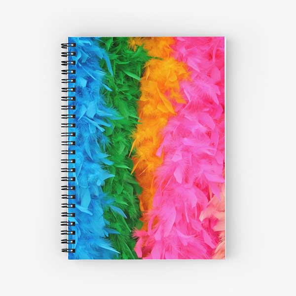 Puzzle Feather Boa Notebook